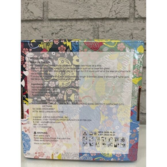 Enjoy Your Life 4 Pack Floral Scented Candles Gift Set NWT - Picture 3 of 8